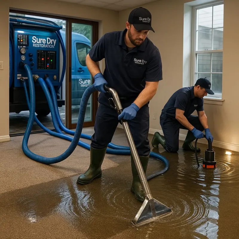 Water Extraction and Removal process in Portland, TN